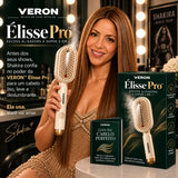 VERON™ Élisse Pro | Escova Alisadora a Vapor 3 em 1 — Alisa, Modela e Reduz o Frizz