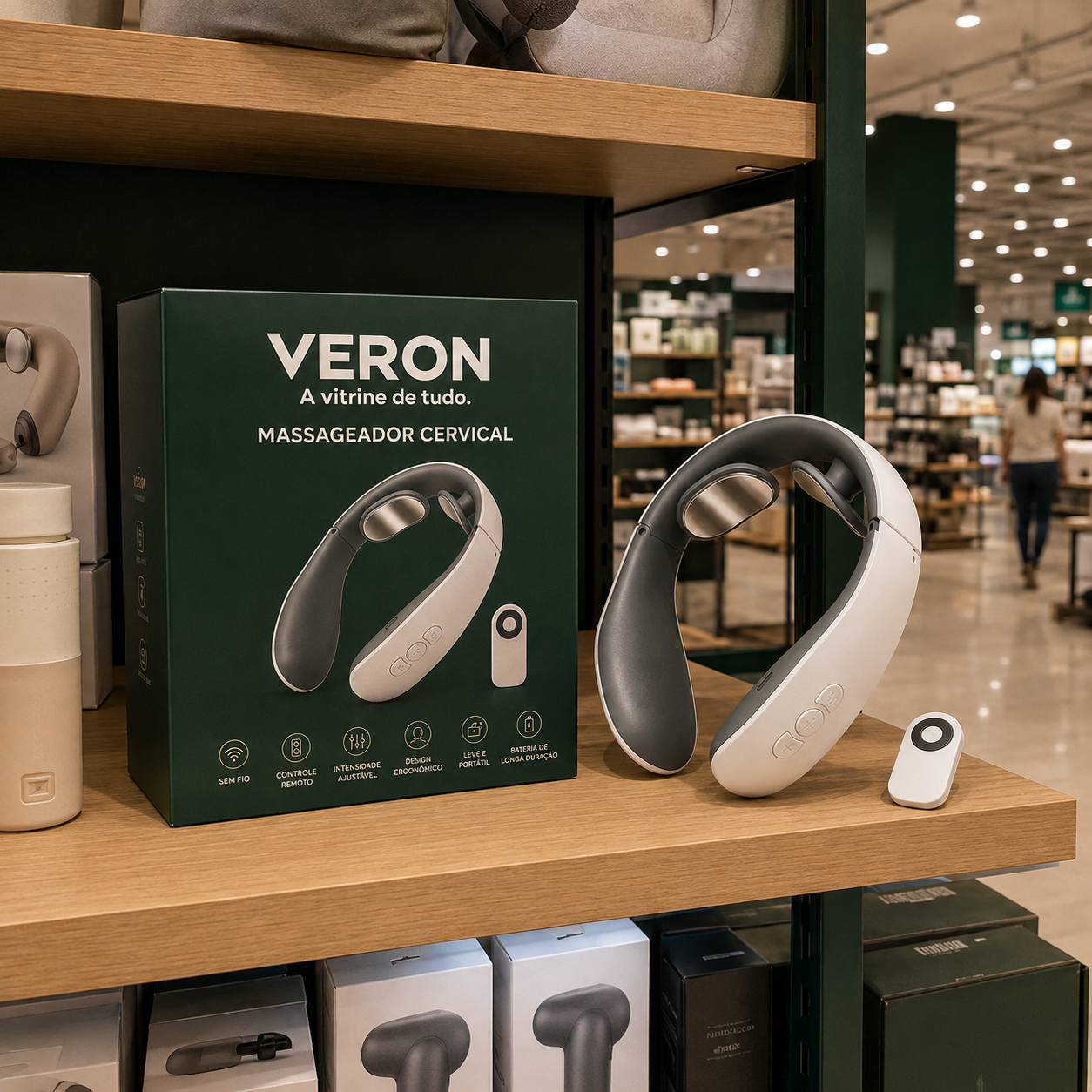 Massageador Elétrico Cervical e vertebral ®Neck Smart Pró