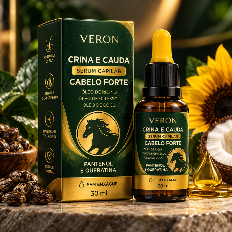 VERON™ HairBoost Pro | Sérum Nutritivo e Fortalecedor