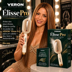 VERON™ Élisse Pro | Escova Alisadora a Vapor 3 em 1 — Alisa, Modela e Reduz o Frizz