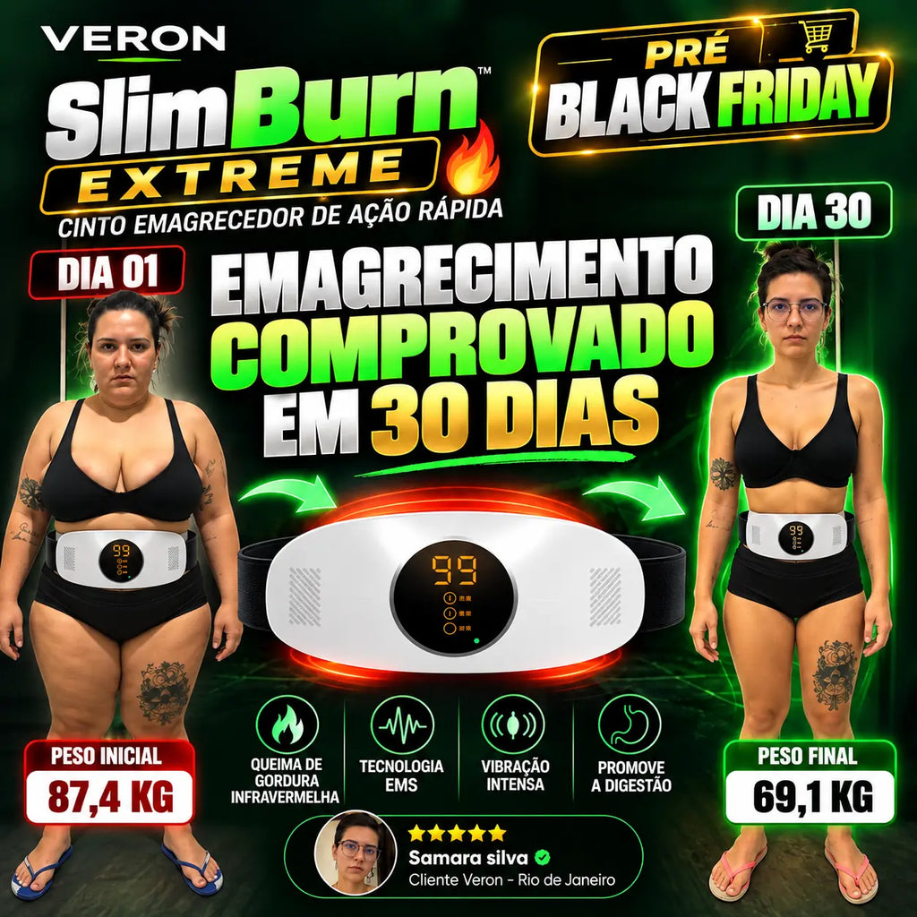 VERON™ SlimBurn Extreme — Cinto Emagrecedor de Ação Rápida 🔥